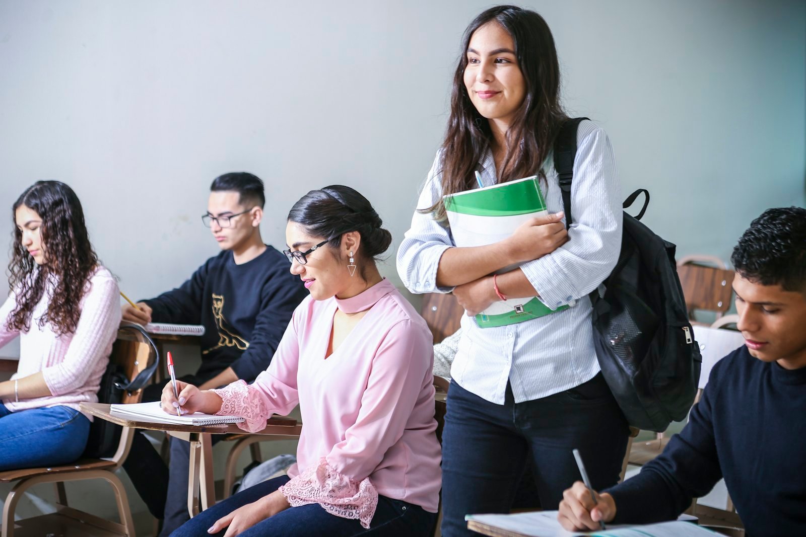 Young students in a classroom